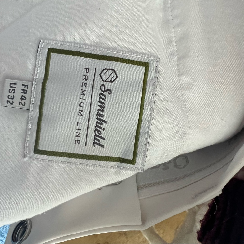 Samshield White Equestrian Riding Pants - Picture 3 of 3